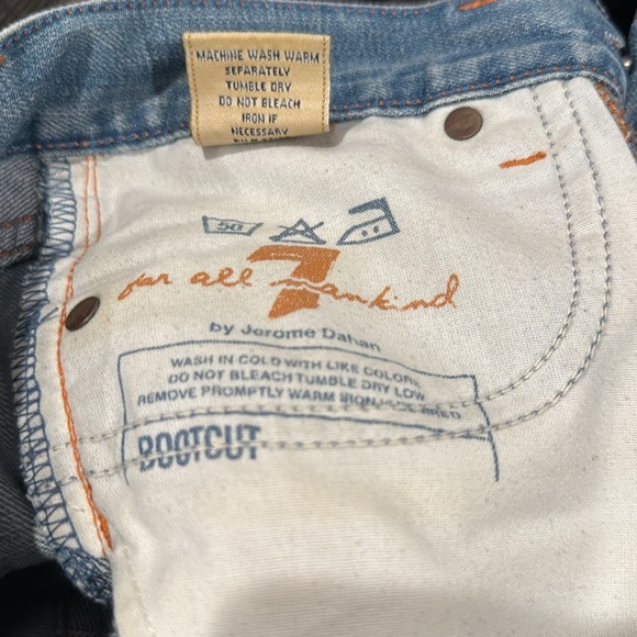 7 For All Mankind Y2K Blue Bootcut Jeans size 26 - Picture 9 of 9